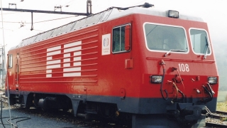 BEMO 1362 218 - FO HGe 4/4 II 108 CHANNEL TUNNEL Elektrolokomotive mit Zahnradantrieb, rot DIGITAL