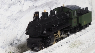 BEMO 1290 127 - RhB G 4/5 107 Albula Schlepptender-Dampflokomotive, schwarz/grün