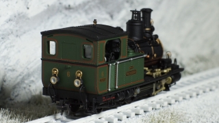 BEMO 1292 596 - DFB HG 2/3 6 Weisshorn Dampflokomotive mit Zahnradantrieb, schwarz/grün - Metal Collection