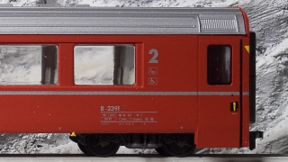 D+R 22391 - RhB B 2391 Personenwagen EW IV 4-achsig 2. Klasse, rot