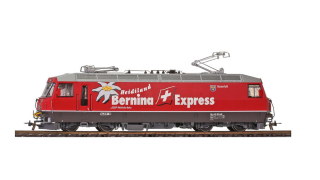 BEMO 1259 111 - RhB Ge 4/4 III 641 Elektrolokomotive "Maienfeld", rot "Heidiland Bernina Express"
