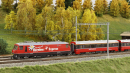 BEMO 1259 111 - RhB Ge 4/4 III 641 Elektrolokomotive "Maienfeld", rot "Heidiland Bernina Express"