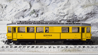 BEMO 1268 164 - RhB ABe 4/4 I 34 Elektrotriebwagen Berninabahn 1./2. Klasse, gelb