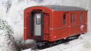 D+R 20032 - RhB DZ 4232 Post- und Gepäckwagen 4-achsig, rot