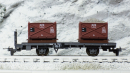 MEX 2258 000+L4 - RhB Ladegut Schotter für Kiestransportwagen Bemo 2258nnn, grau