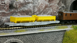 MEX 2281000+L4 - RhB Ladegut Schotter Vereina für Aushubmulden VE=2 Stück, grau