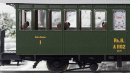 BEMO 3232 142 - RhB A 1102 Personenwagen 2-achsig 1. Klasse, grün - Historischer Dampfzugwagen