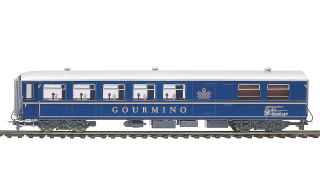 BEMO 3273 130 - RhB WR 3810 Speisewagen 4-achsig, dunkelblau - ACPE "Gourmino"