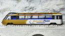 BEMO 3288 314 - MOB Arst 152 Panorama-Steuerwagen 4-achsig 1. Klasse mit Gepäckabteil, gold/weiss/dunkelblau "GoldenPass"