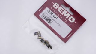BEMO 4294807 H0m - Gleis Code 70 Metallschienenverbinder, brüniert - VE=20 Stück