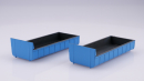 D+R 50010 - Wechselcontainer Mulde flach, blau - VPE=2 Stück