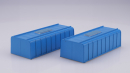 D+R 50011 - Wechselcontainer Mulde hoch, blau - VPE=2...