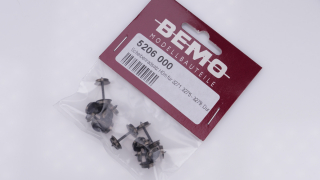 BEMO 5206 000 - Scheibenradsatz 8,0 mm für 3271,3275-3279 - VE=10 Stück