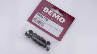 BEMO 5209 000 - Scheibenradsatz 8,6 mm isoliert - VE=10 Stück