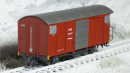 BEMO 2250 259 - MGB X 4917 gedeckter Güterwagen 2-achsig, braun "Hilfswagen"