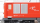BEMO 1267 251 - MGB HGm 4/4 61 Diesellokomotive mit Zahnradantrieb, rot - Rechtecklampen