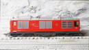 BEMO 1367 251 - MGB HGm 4/4 61 Diesellokomotive mit Zahnradantrieb, rot - Rechtecklampen DIGITAL