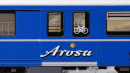BEMO 3248 141 - RhB BD 2481 Bar- und Gepäckwagen 4-achsig 2. Klasse, blau/bunt "Arosa Express" LIMITIERTE AUFLAGE