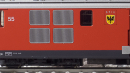 BEMO 1263 255 - MGB Deh 4/4 55 Elektro-Gepäcktriebwagen mit Zahnradantrieb, rot