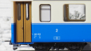 BEMO 3291 312 - MOB AB 302 Personenwagen 4-achsig 1./2. Klasse, blau/creme