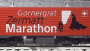BEMO 1262 294 - MGB HGe 4/4 II 104 Elektrolokomotive mit Zahnradantrieb, rot - "Gornergrat Zermatt Marathon"