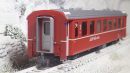 BEMO 3240 153 - RhB B 2375 Personenwagen EW II 4-achsig 2. Klasse, rot