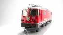 BEMO 9258 153 0m - RhB Ge 4/4 II 613 "Domat/Ems" Elektrolokomotive, rot - eckige Lampen