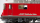 BEMO 9258 153 0m - RhB Ge 4/4 II 613 "Domat/Ems" Elektrolokomotive, rot - eckige Lampen