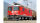 BEMO 9258 153 0m - RhB Ge 4/4 II 613 "Domat/Ems" Elektrolokomotive, rot - eckige Lampen