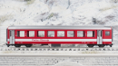 BEMO 3267 226 - FO B 4256 Personenwagen 4-achsig 2. Klasse, rot/weiss