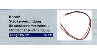 WEINERT 74022 mein Gleis - Kabel / Steckerverbindung für Herzstück-Microschalter bei Weichenantriebe