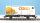 BEMO 2269 125 - RhB Lb-v 7865 Containertragwagen 2-achsig, grau mit Kühlcontainer "coop" Birne