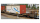 BEMO 2289 164 - RhB Sbk-v 7704 Containertragwagen 4-achsig, dunkelgrau - Beladung Schiebeplanen-Wechselbehälter "Gfeller AG" rot/weiss