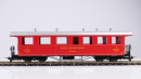 BEMO 3246 282 - DFB AB 4462 Personenwagen 4-achsig 1./2. Klasse, dunkelrot - Plattformwagen