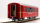 BEMO 3255 149 - RhB B 2309 Personenwagen EW I verkürzt 4-achsig 2. Klasse, rot - Berninabahn