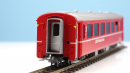 BEMO 3282 117 - RhB B 2467 Personenwagen EW III 4-achsig 2. Klasse, rot