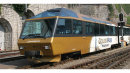 BEMO 3297 316 - MOB Ast 116 Panorama-Steuerwagen 4-achsig 1. Klasse, gold/weiss/dunkelblau "GoldenPass Panoramic"