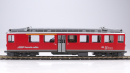 BEMO 1366 143 - RhB ABe 4/4 II 43 Elektrotriebwagen Berninabahn 1./2. Klasse, rot/braun DIGITAL mit SOUND