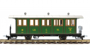 BEMO 3234 106 - RhB  C.66. Personenwagen 2-achsig 3. Klasse, grün - Historischer Dampfzugwagen