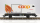 BEMO 2269 127 - RhB Lb-v 7877 Containertragwagen 2-achsig, grau - Beladung Container "coop" Y 11607 Karotte