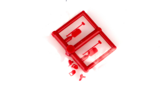 BEMO 4558 100 2 - Spiegel, und Kheopsdosen rot für RhB Ge 4/4 II VPE=2 Stück - alte Artikelnummer 1258000162