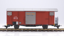 BEMO 2250 196 - RhB P 10126 Gedeckter Güterwagen 2-achsig, oxydrot - Privatwagen "Furrer+Frey" JAHRESWAGEN 2020 - LIMITIERTE AUFLAGE