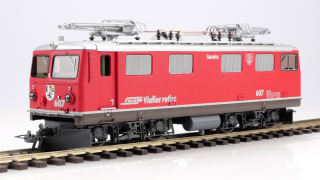 BEMO 1252 127 - RhB Ge 4/4 I 607 "Surselva" Elektrolokomotive, rot