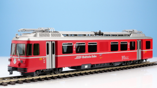 BEMO 7243 156 - RhB Be 4/4 516 / ABDt 1716 Vorort-Pendelzug 1./2. Klasse mit Gepäckabteil, rot Vbs 01.05.2021 LIMITIERT