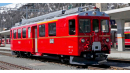 BEMO 1266 106 - RhB ABe 4/4 II 46 Elektrotriebwagen Berninabahn 1./2. Klasse, rot - Nostalgietriebwagen