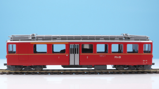 BEMO 1366 106 - RhB ABe 4/4 II 46 Elektrotriebwagen Berninabahn  1./2. Klasse, rot - Nostalgietriebwagen DIGITAL mit SOUND