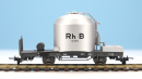 BEMO 2252 103 - RhB Uc 8073 Zementtransportwagen 2-achsig, grau/silber