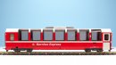 BEMO 3294 147 - RhB Bp 2524 Panoramawagen 4-achsig 2. Klasse, neurot "Bernina Express" BEX