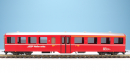 BEMO 3285 138 - RhB AB 1518 Personenwagen 4-achsig 1./2. Klasse, rot - Pendelzugwagen mit Mitteleinstieg