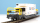 BEMO 2289 112 - RhB Sb-v 7718 Containertragwagen 4-achsig, dunkelgrau - Beladung Container Migros WB002 "SAMEDAN", weiss